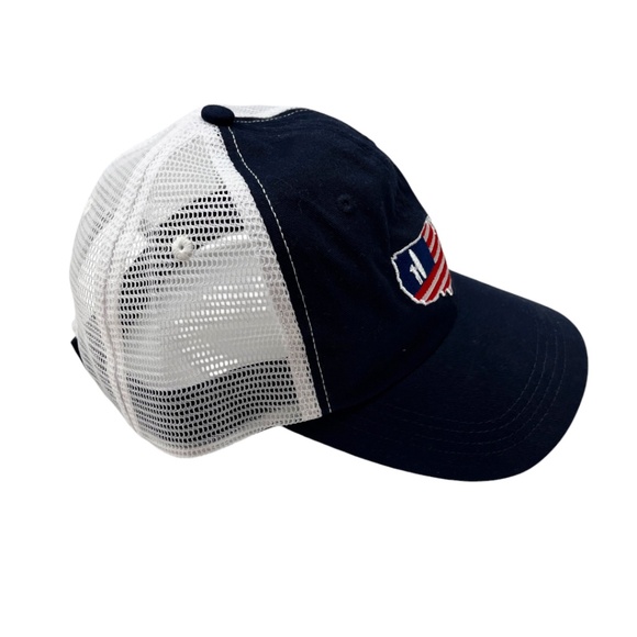 NWOT Johnnie-O American Flag Embroidered Logo Mesh Back Hat USA Patriotic - Picture 5 of 12